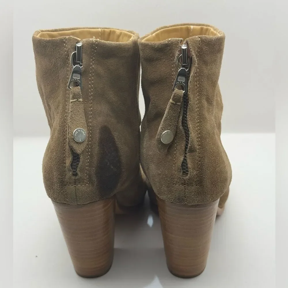 Rag & Bone Classic‎ Camel Suede Newbury Size 37 US 7